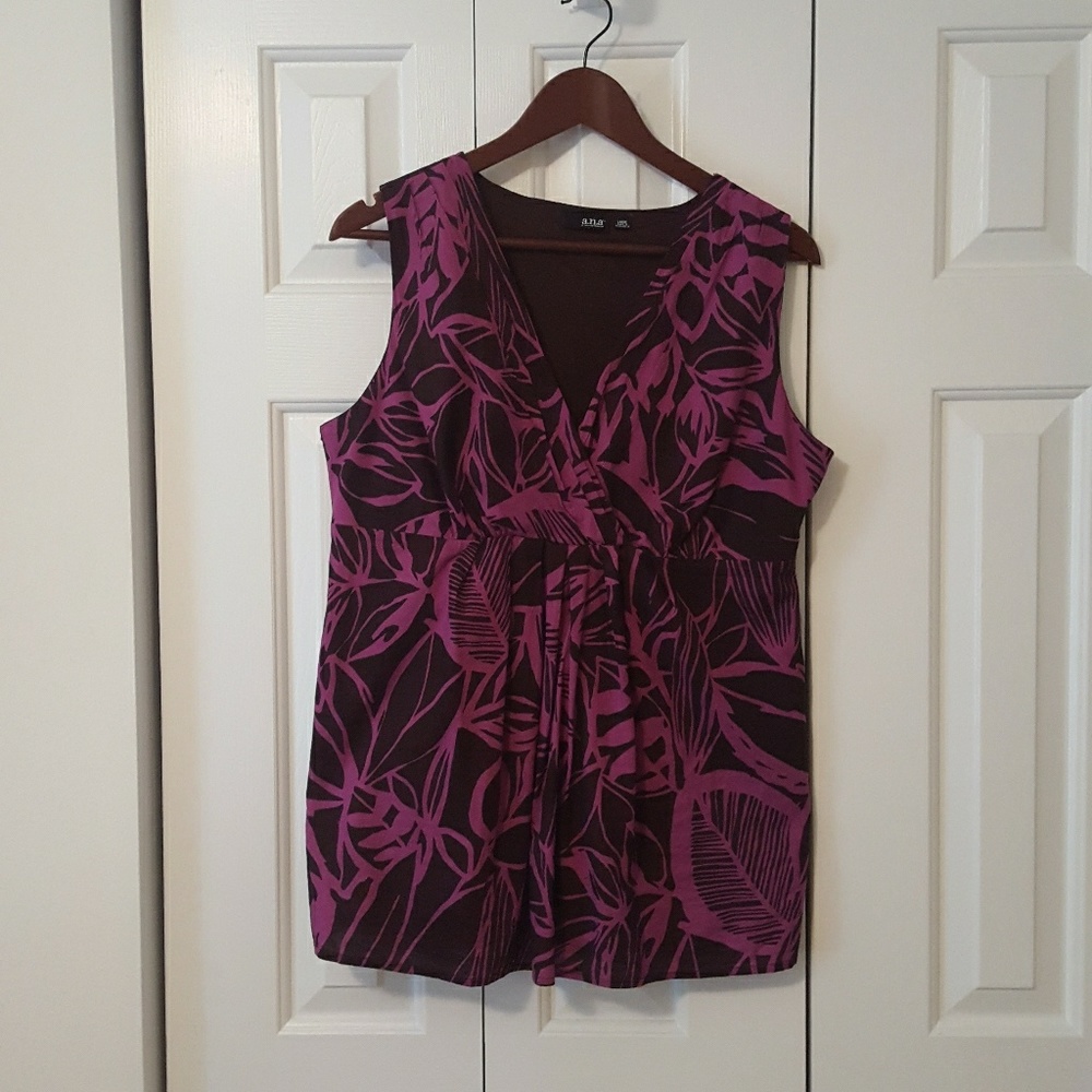 🌸a.n.a. sleeveless print top🌸